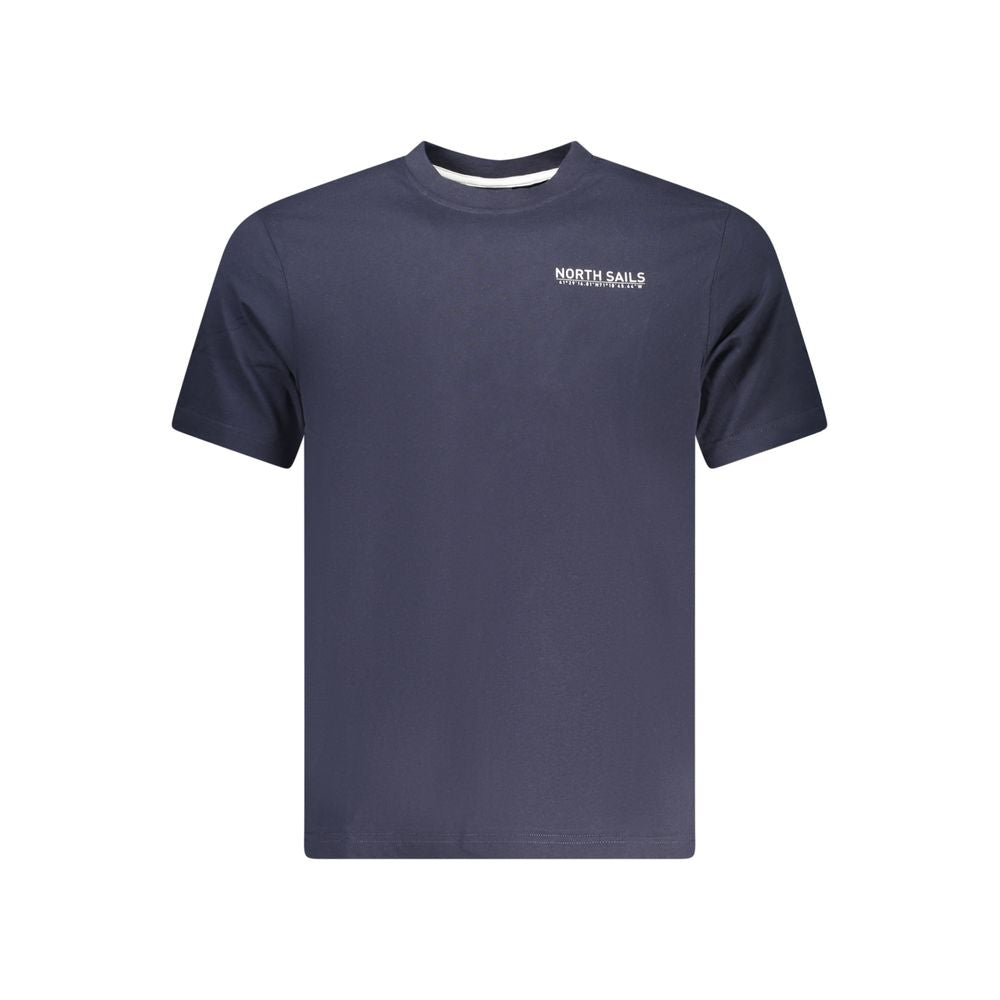 North Sails Blue Cotton Men T-Shirt - Luxe Nova