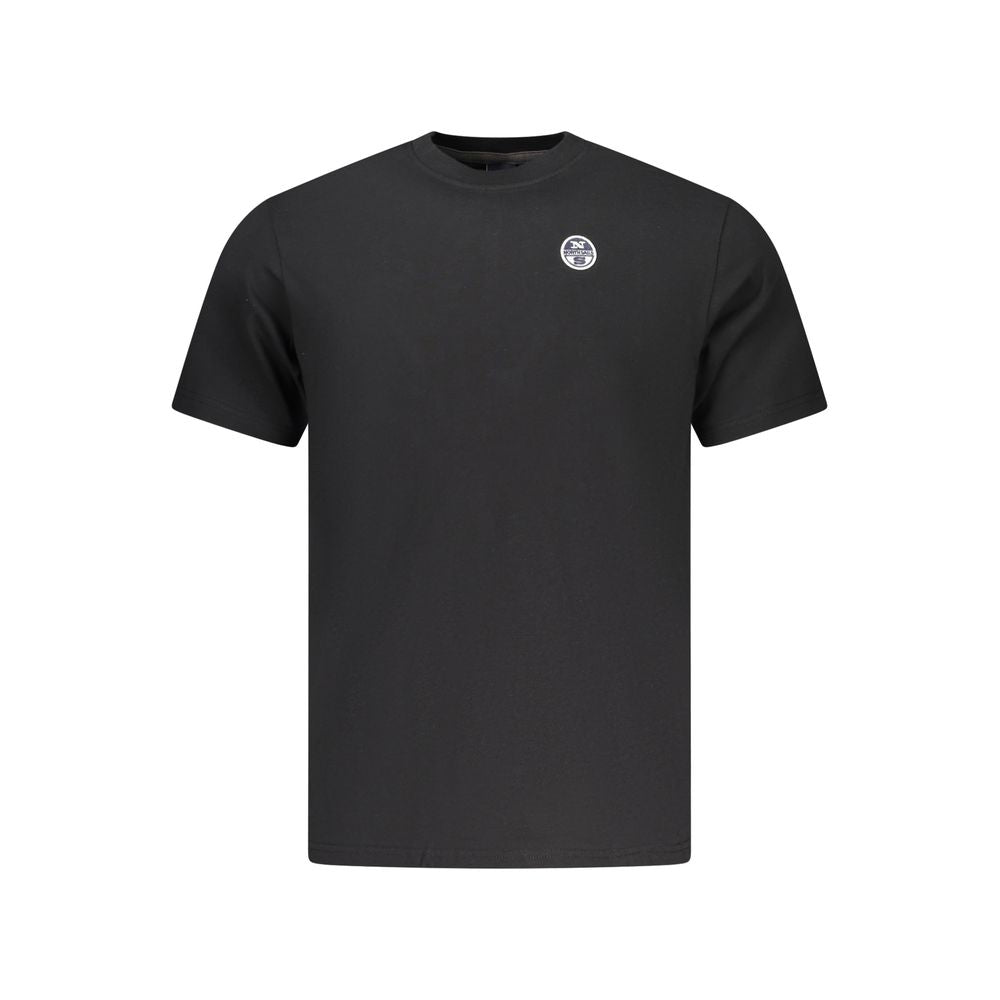 North Sails Nero Cotton Men T-Shirt - Luxe Nova