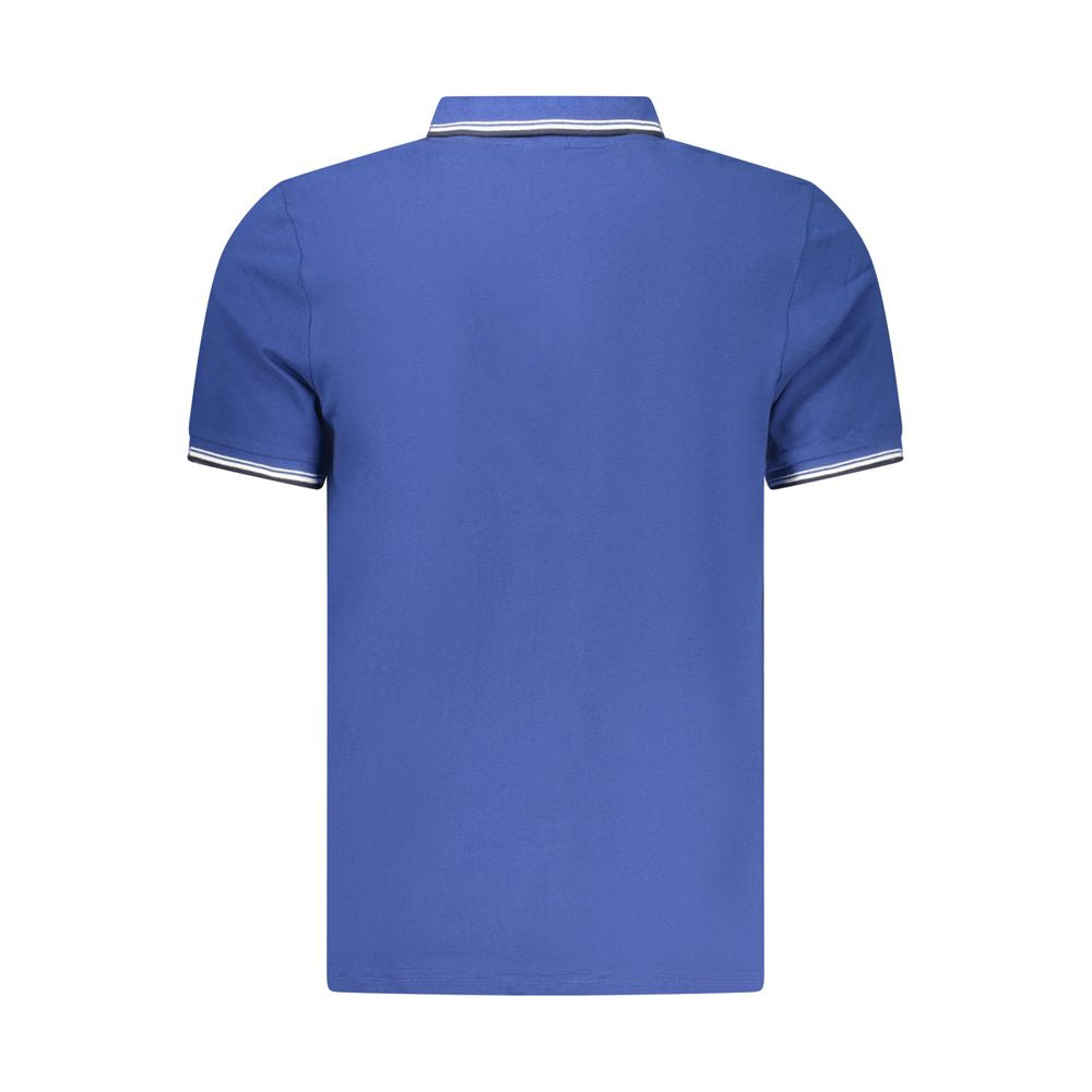 North Sails Blue Cotton Men Polo Shirt - Luxe Nova