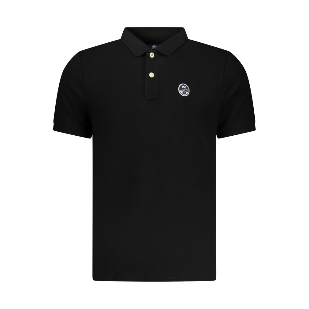 North Sails Black Cotton Mens Polo Shirt - Luxe Nova