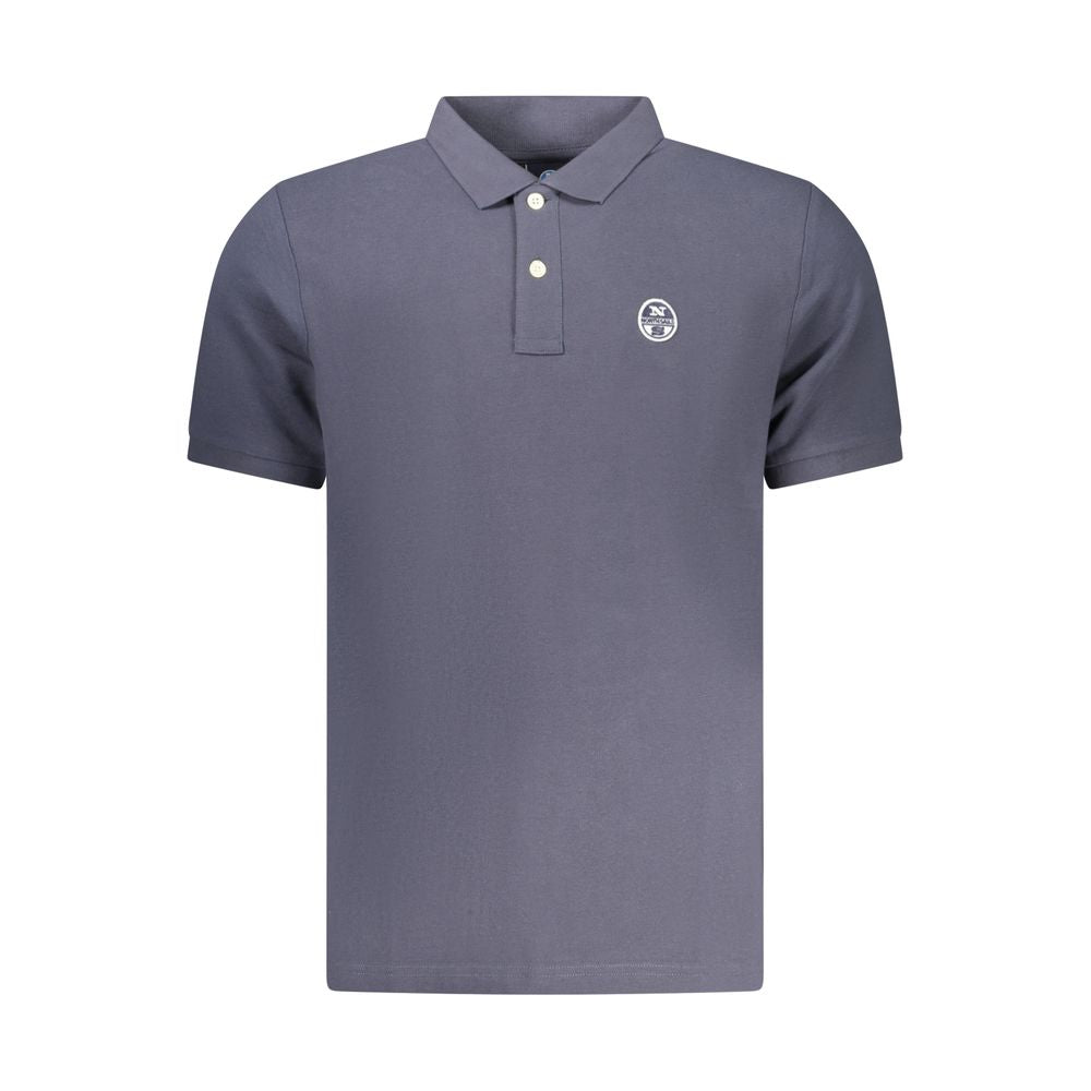 North Sails Blue Cotton Men Polo - Luxe Nova