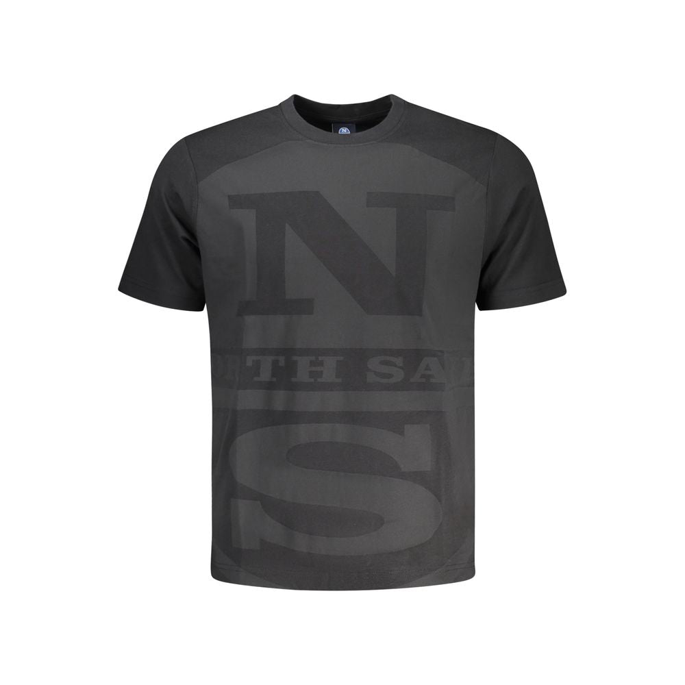 North Sails Black Cotton Men's T-Shirt - Luxe Nova