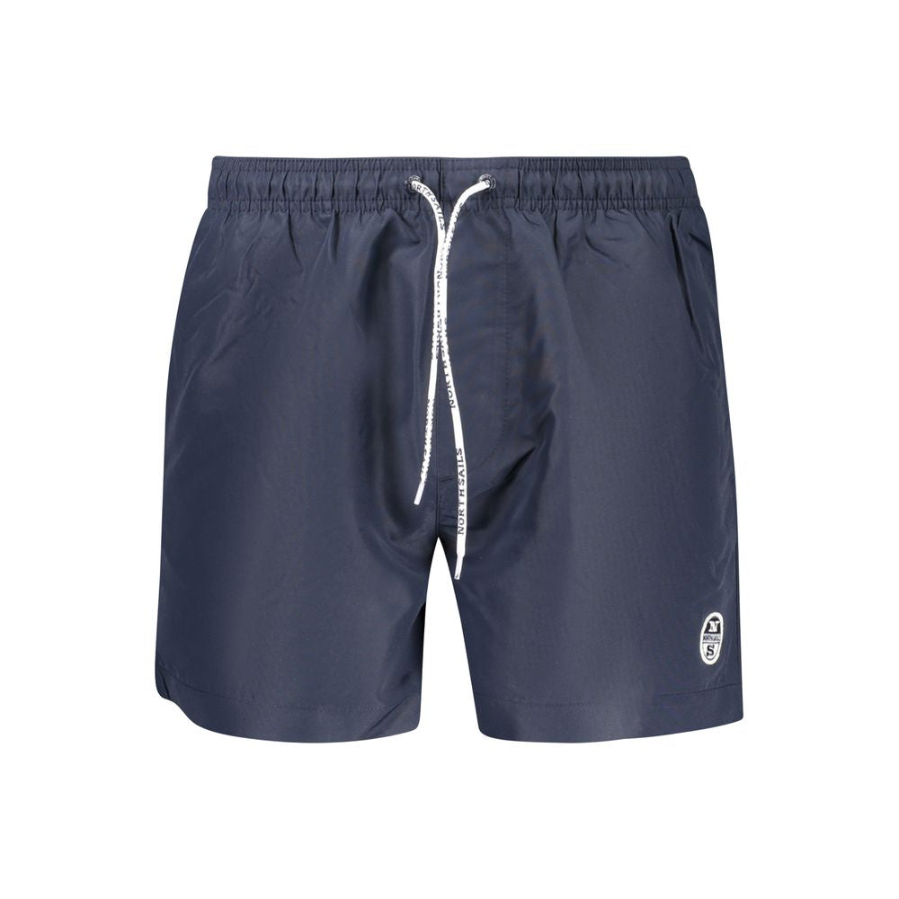 North Sails Blu Polyester Men Swim Boxer - Luxe Nova