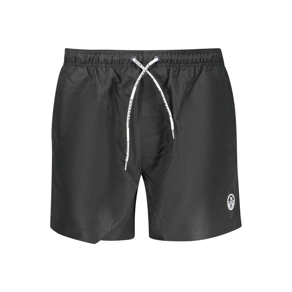North Sails Black Polyester Men's Swim Boxer - Luxe Nova
