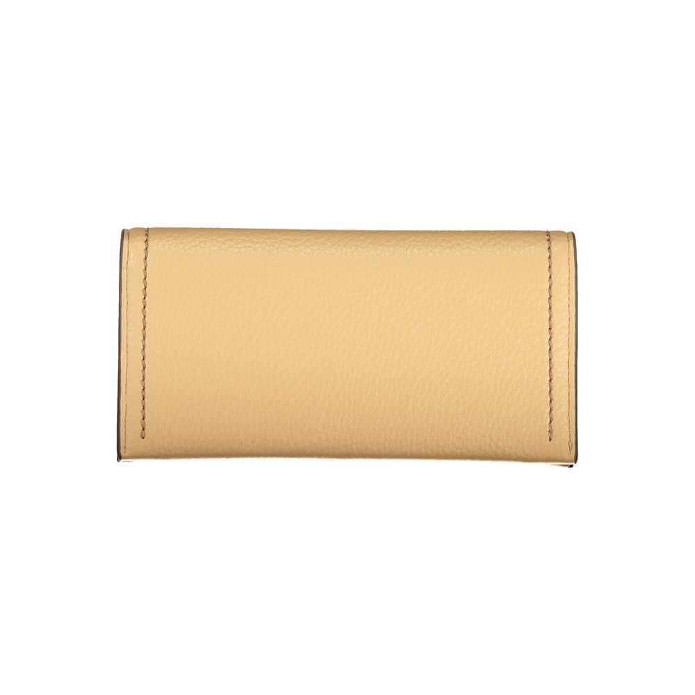Mario Valentino Beige Polyurethane Women Wallet - Luxe Nova