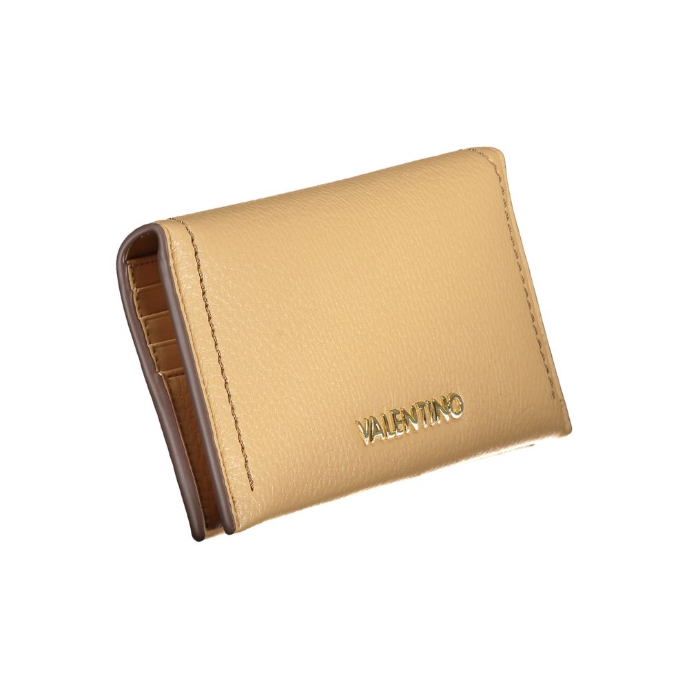 Mario Valentino Beige Polyurethane Women Wallet - Luxe Nova