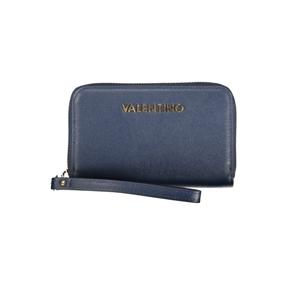 Mario Valentino Blu Polyurethane Women Wallet - Luxe Nova