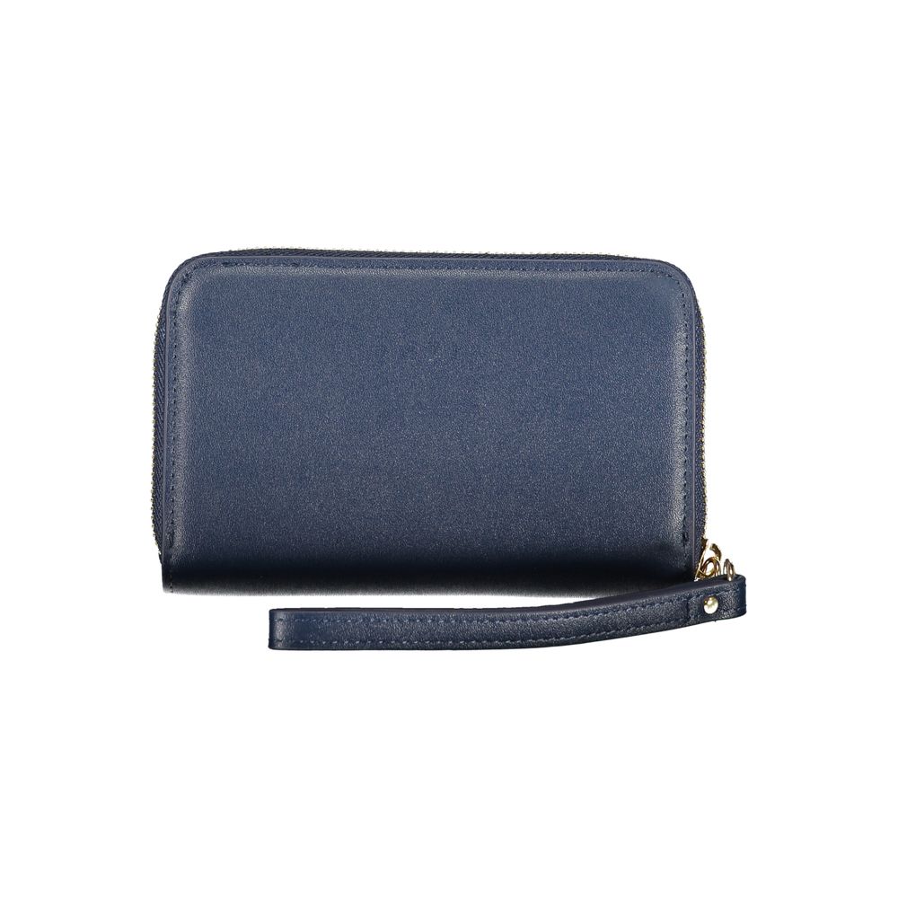 Mario Valentino Blu Polyurethane Women Wallet - Luxe Nova