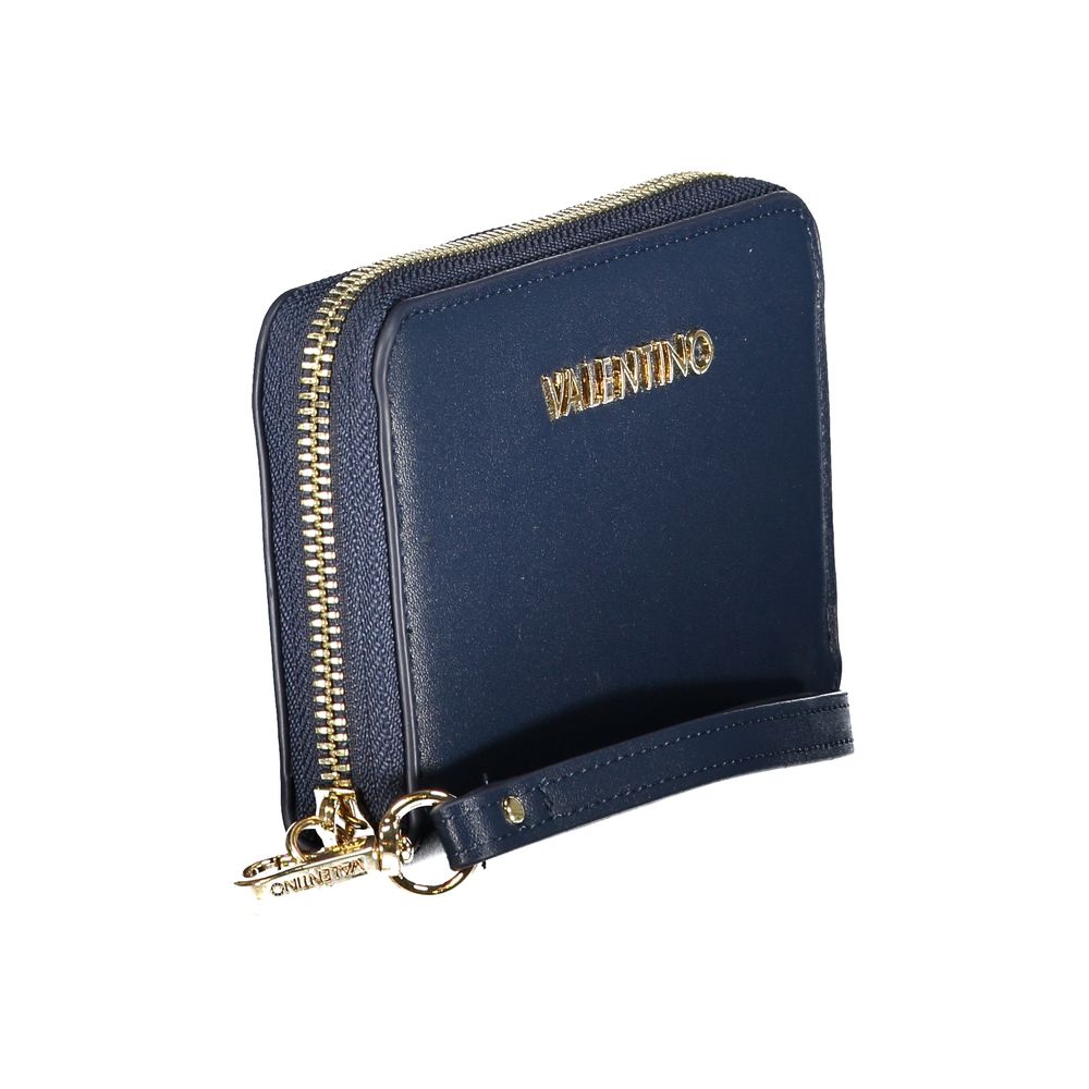 Mario Valentino Blu Polyurethane Women Wallet - Luxe Nova
