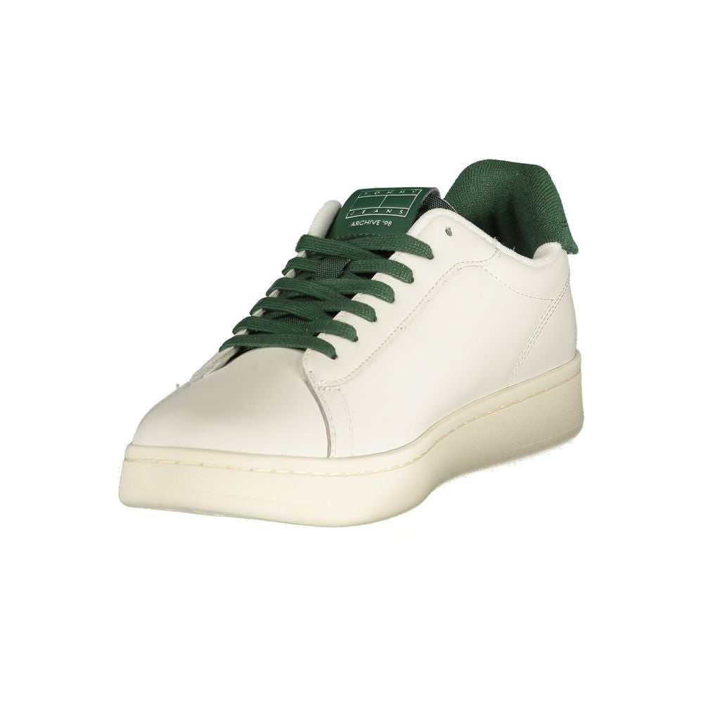 Tommy Hilfiger Bianco Polyurethane Men Sneaker - Luxe Nova