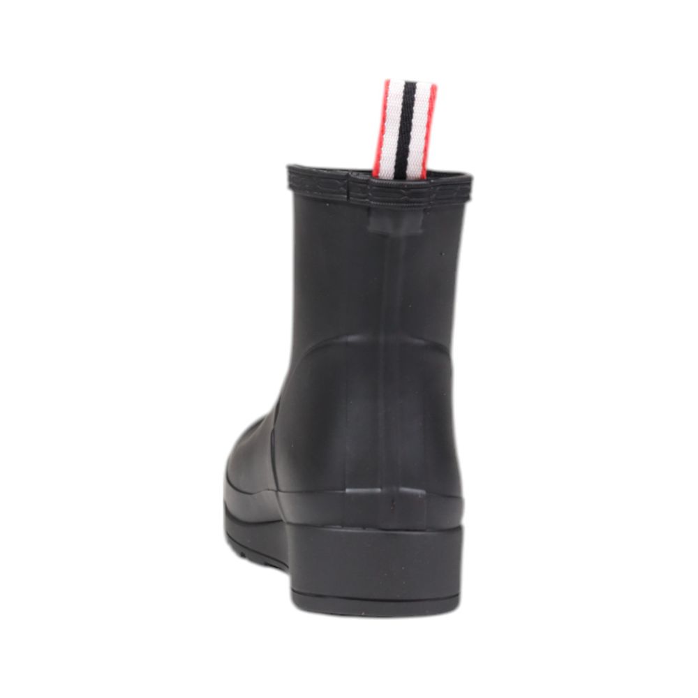 Hunter Black Recycled Polyester Ankle Boots - Luxe Nova