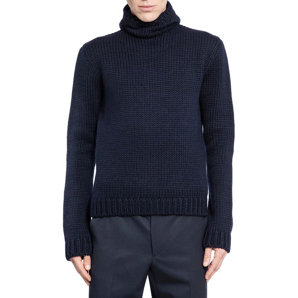 Prada Blue Wool Sweatshirt