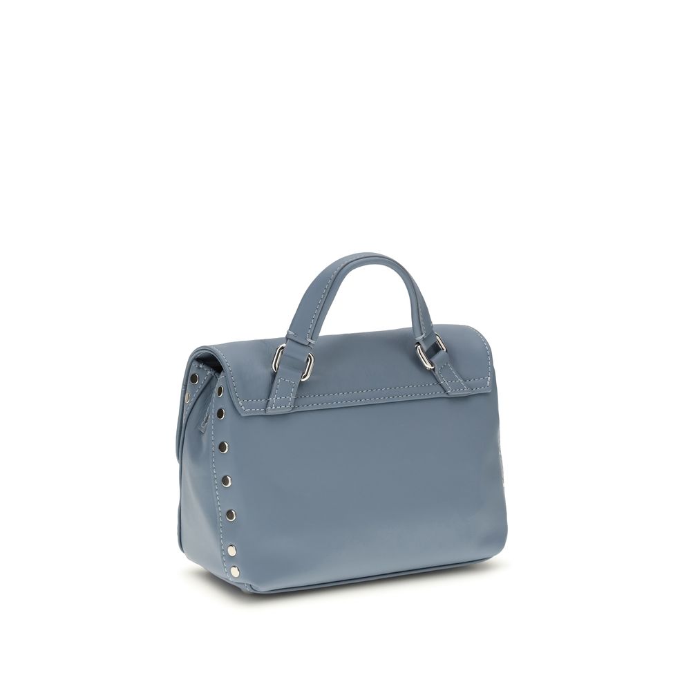 Zanellato Blue Calf Leather Bos Taurus Handbag