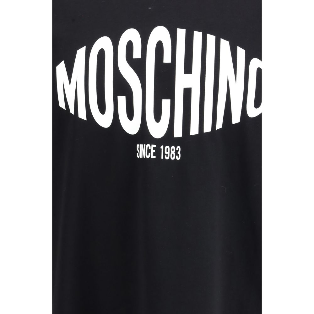 Moschino Black Cotton T-Shirt - Luxe Nova