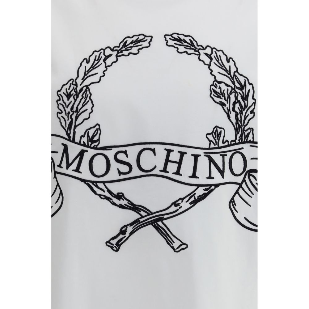 Moschino White Cotton T-Shirt - Luxe Nova