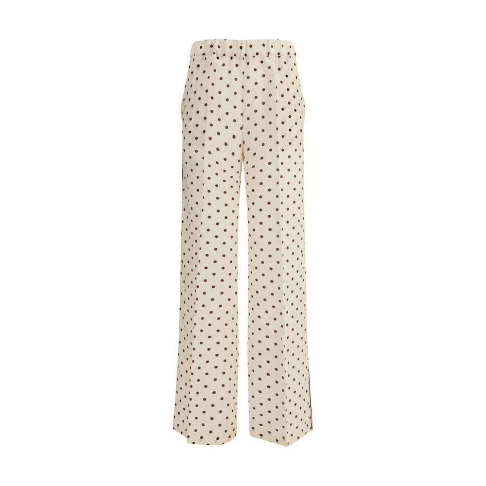 P.A.R.O.S.H. Beige Silk Casual Pants