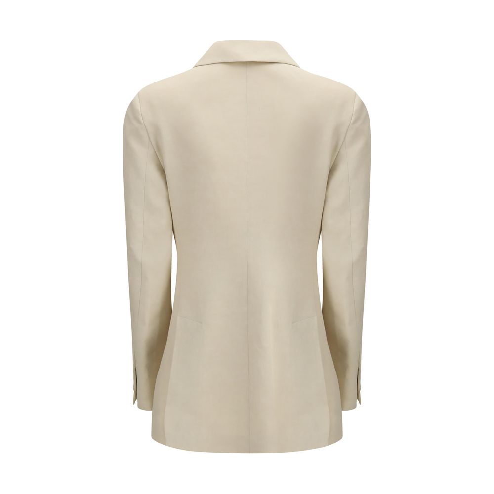 P.A.R.O.S.H. Beige Cotton Blazer