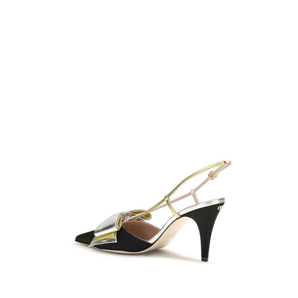 Valentino Garavani Multicolor Viscose High Heel Pumps - Luxe Nova