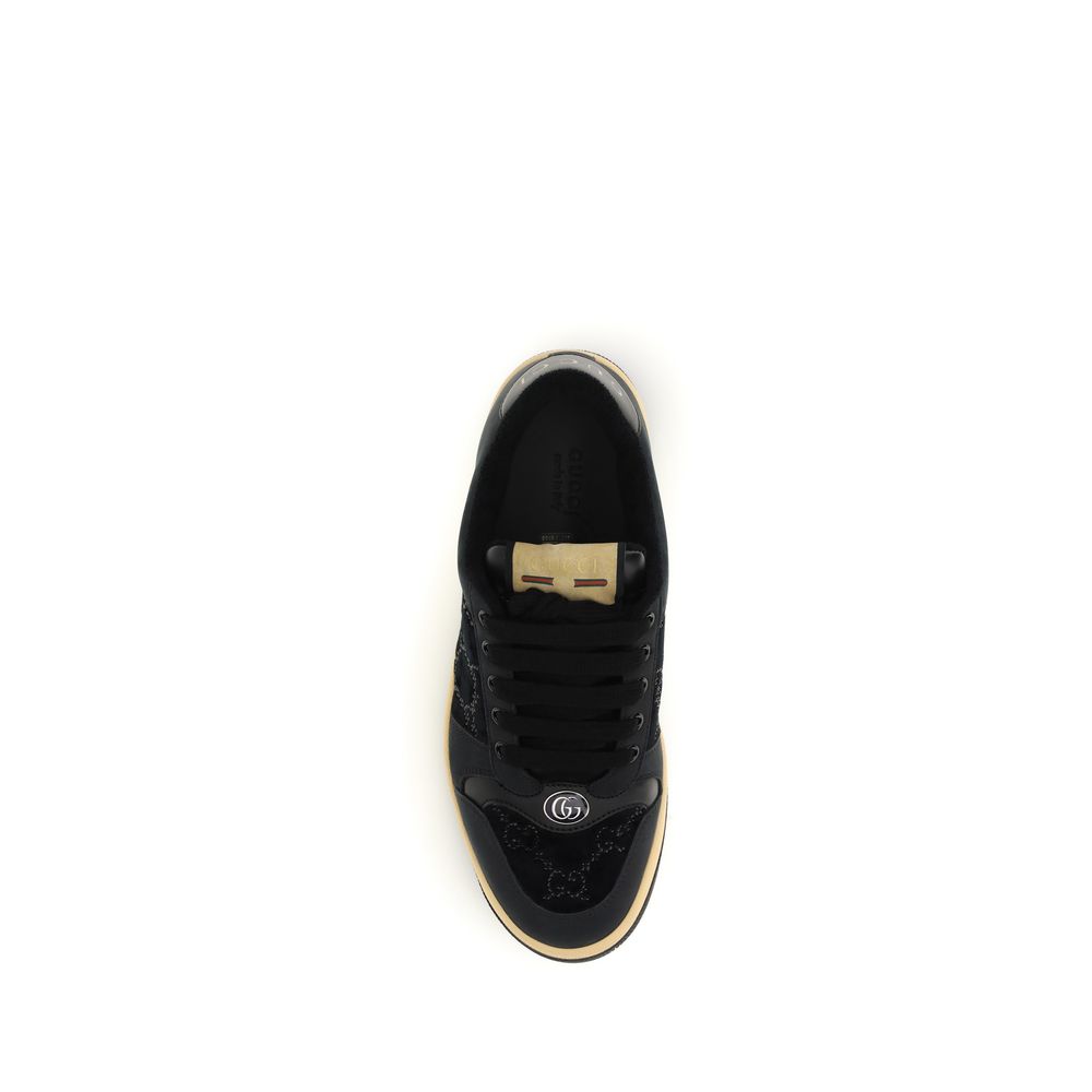 Gucci Blue Calf Leather Bos Taurus Athletic Sneakers