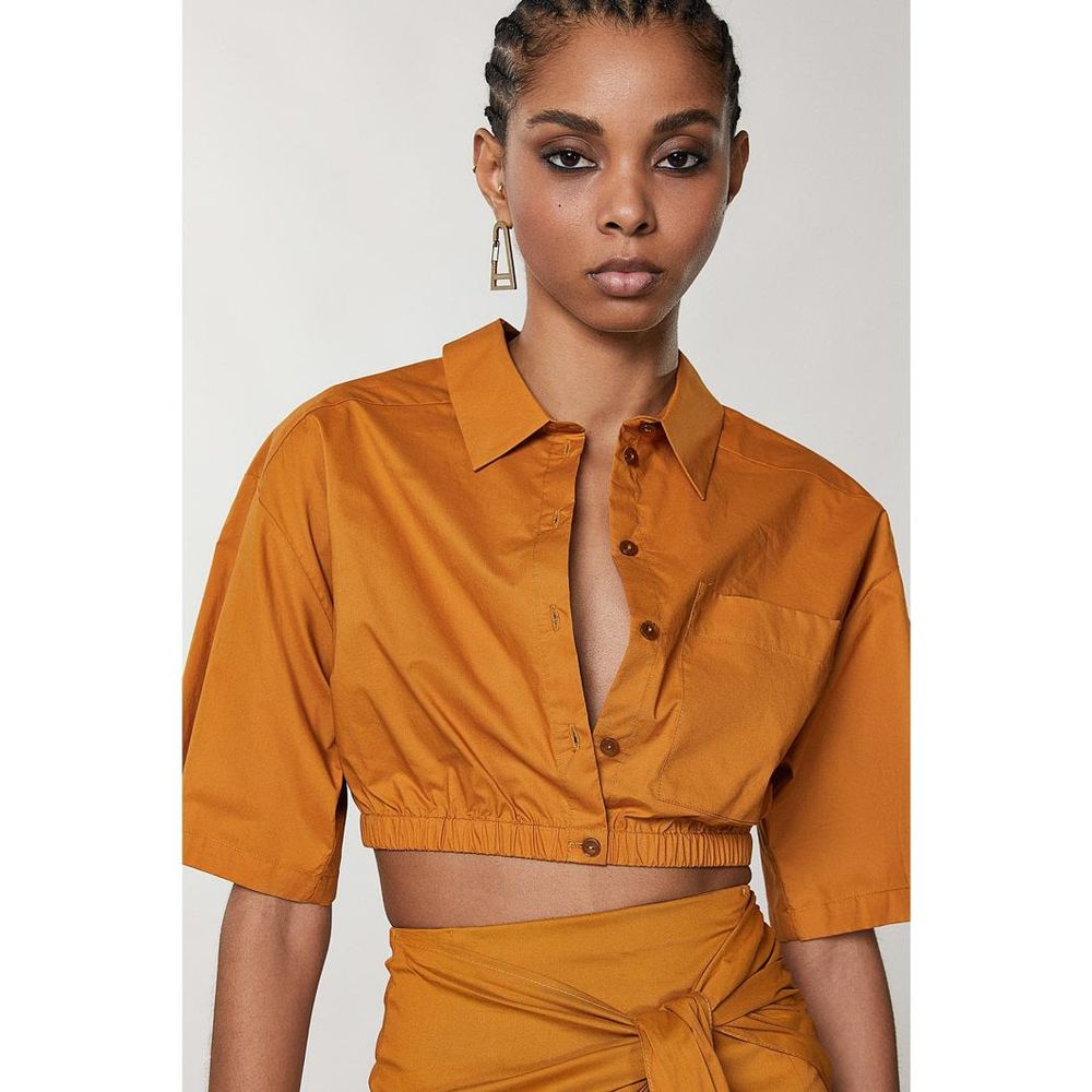 Patrizia Pepe Natural Cotton Blouse