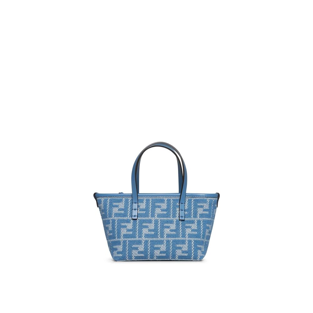 Fendi Blue Cotton Handbag