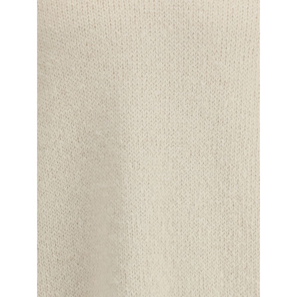 Jil Sander White Alpaca Vicugna Pacos Sweatshirt