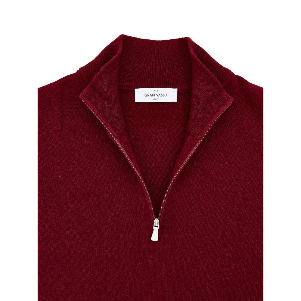 Gran Sasso Red Wool Turtleneck