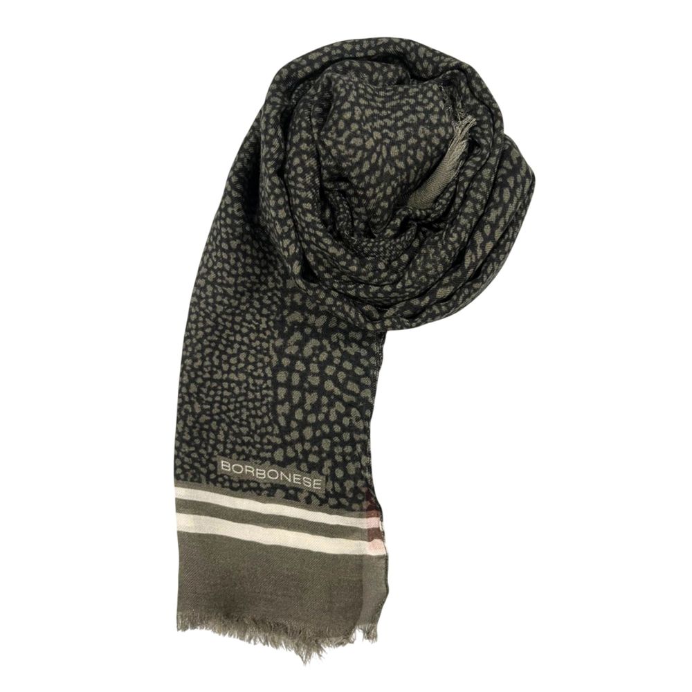 Borbonese Grey Modal Women Scarf