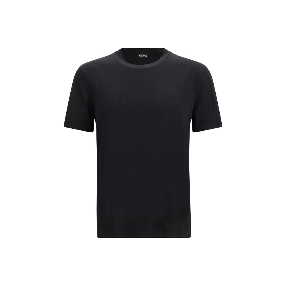 ZEGNA Black Cotton T-Shirt