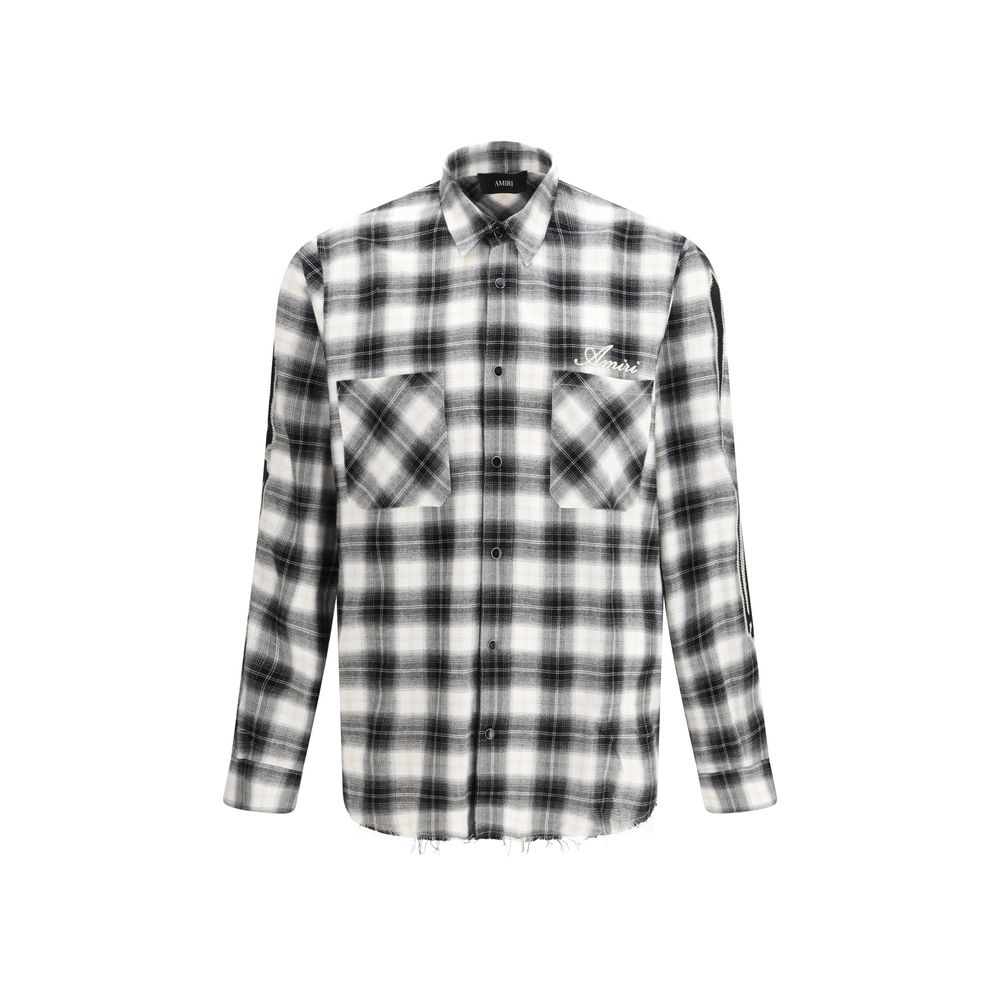 Amiri Black Cotton Pattern Shirt