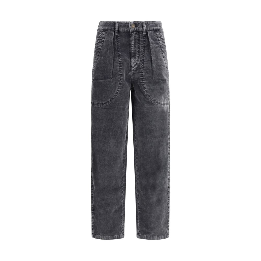 Marant Etoile Black Cotton Casual Pants