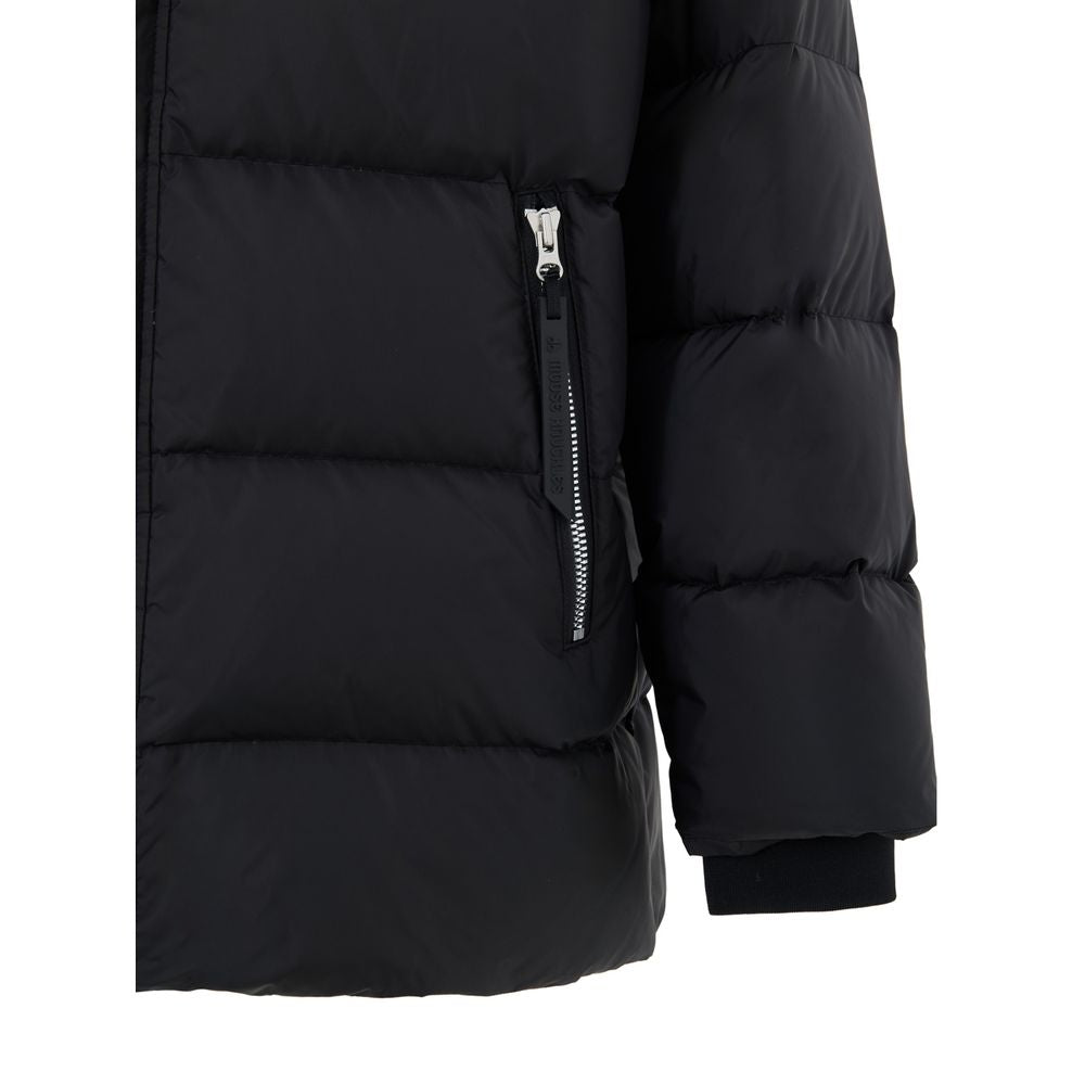 Moose Knuckles Black Nylon Jackets And Coat