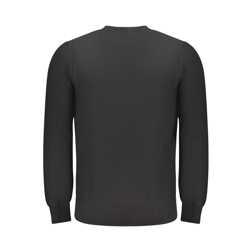 Hugo Boss Black Cotton Men Sweater - Luxe Nova