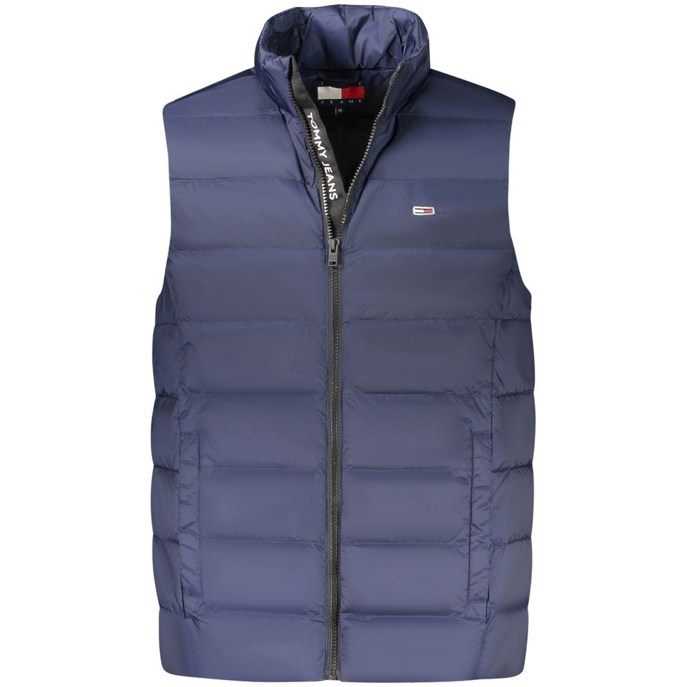 Tommy Hilfiger Blue Nylon Men's Sleeveless Jacket - Luxe Nova