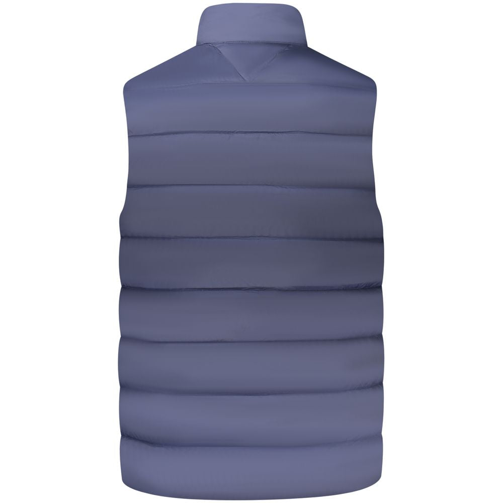 Tommy Hilfiger Blue Nylon Men's Sleeveless Jacket - Luxe Nova