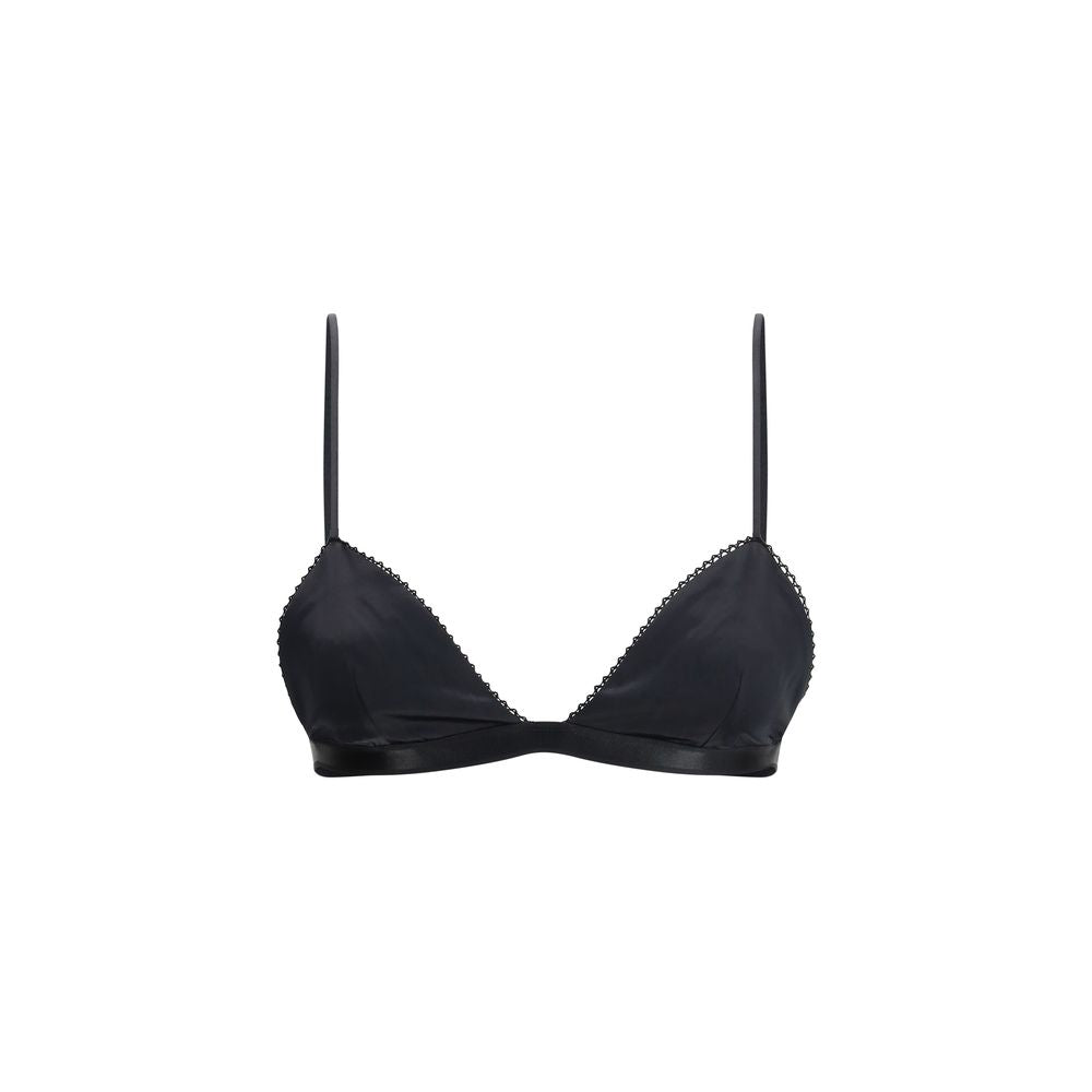The Andamane Black Viscose Bra