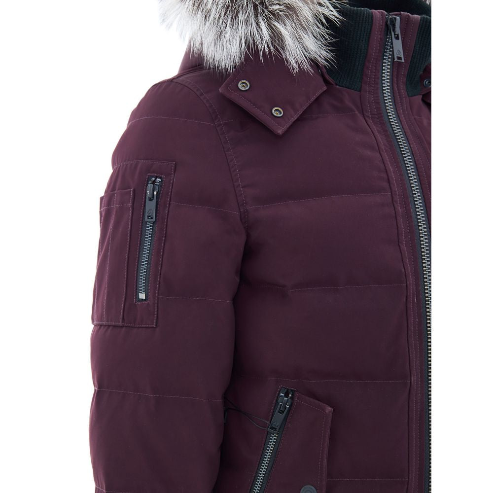 Moose Knuckles Purple Cotton Bomber