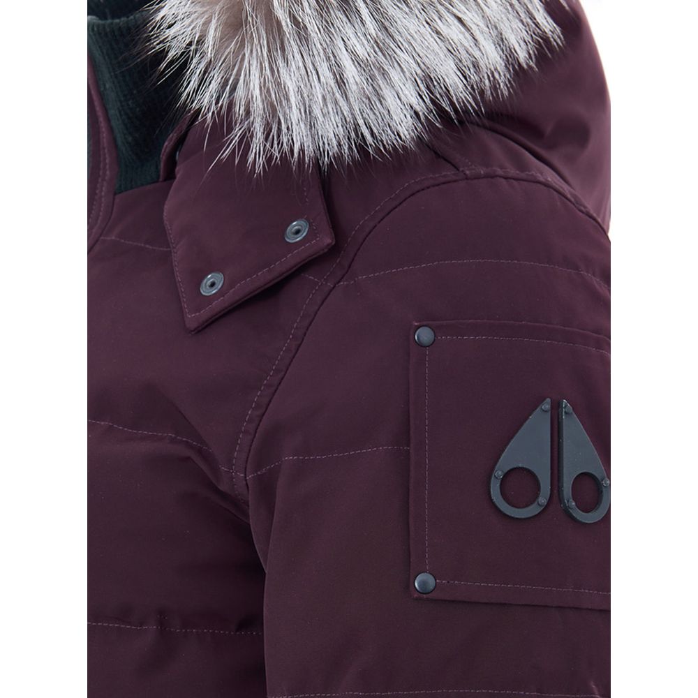 Moose Knuckles Purple Cotton Bomber