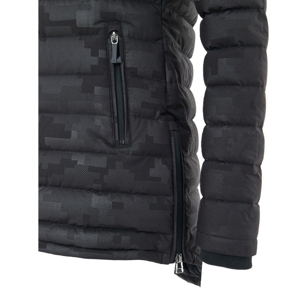 Moose Knuckles Black Nylon Coat