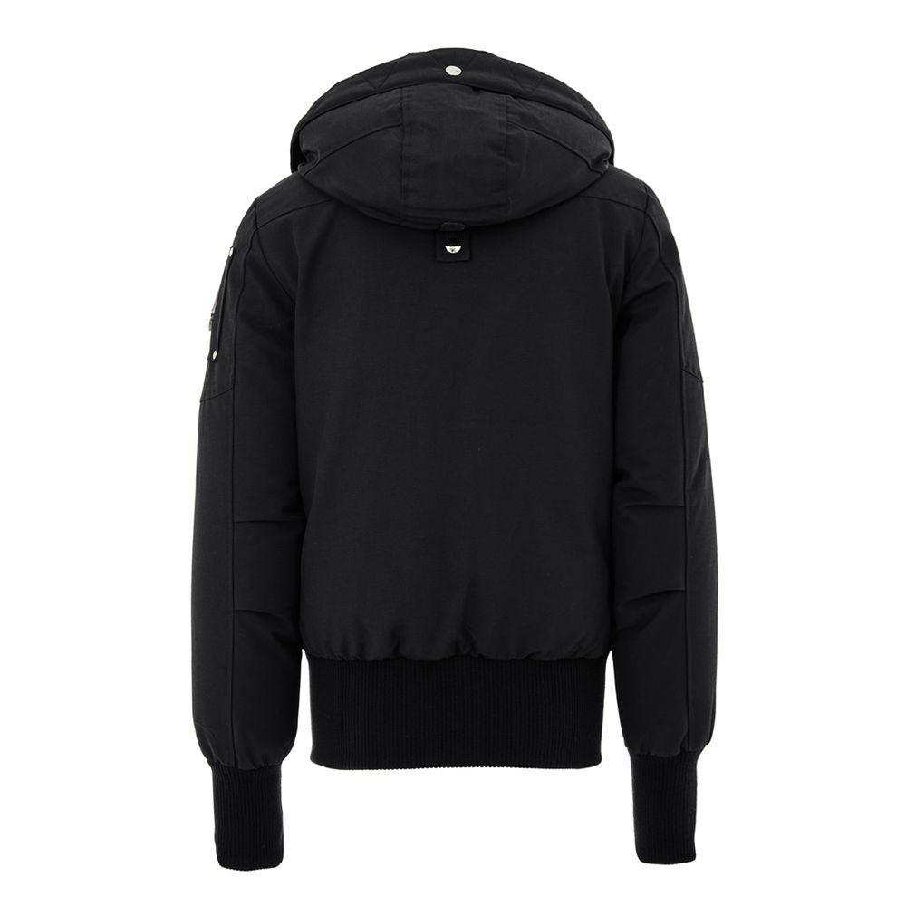 Moose Knuckles Black Nylon Bomber
