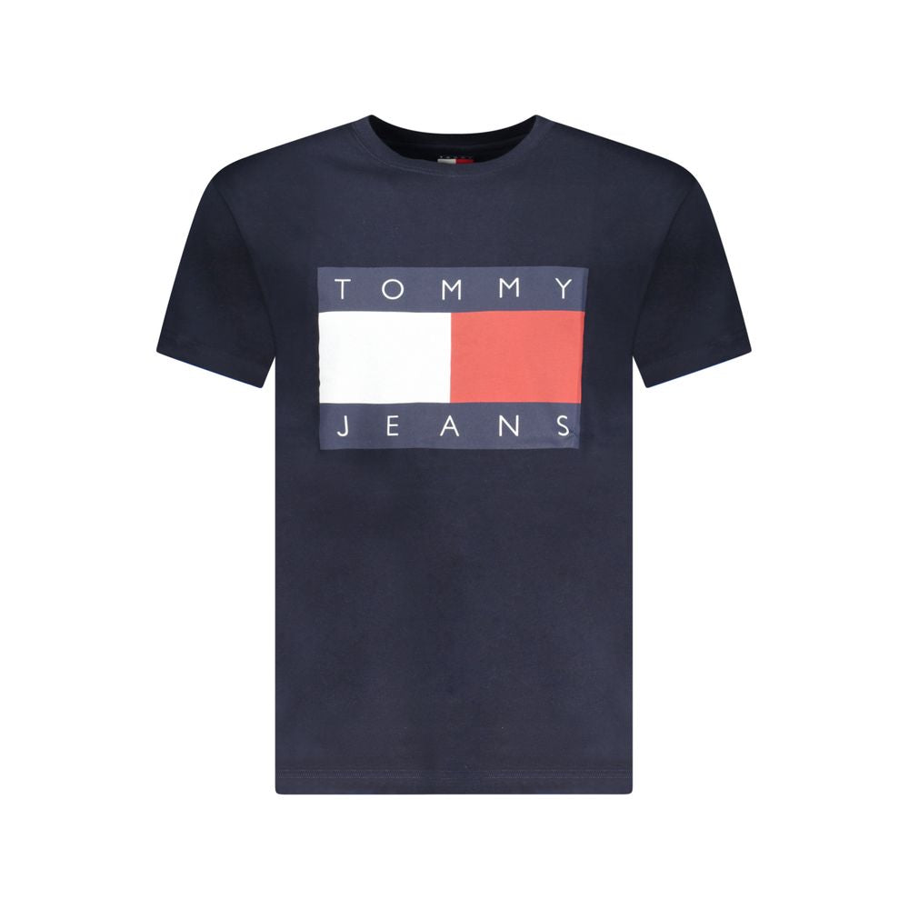 Tommy Hilfiger Blue Cotton Men's T-Shirt - Luxe Nova