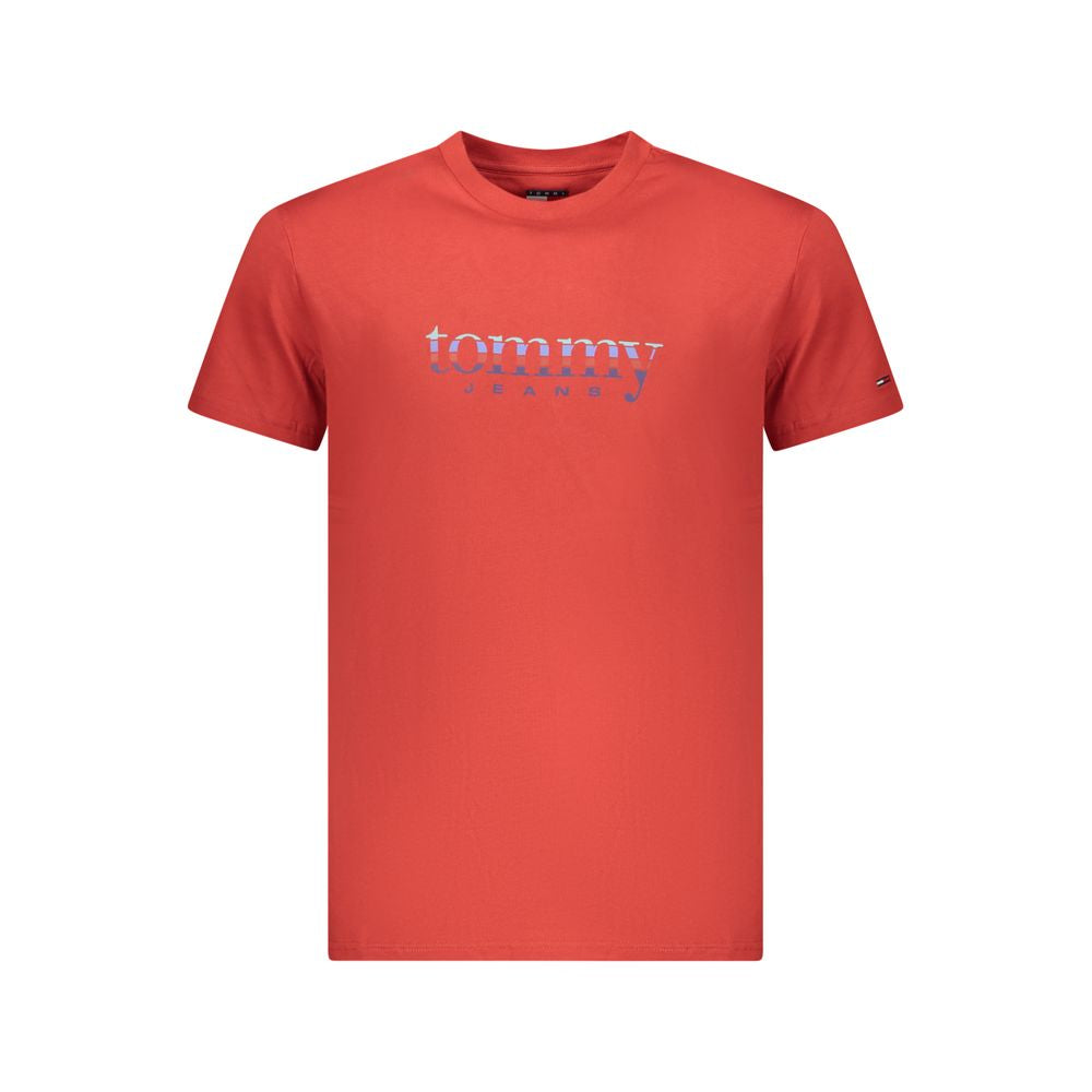 Tommy Hilfiger Red Cotton Mens T-Shirt