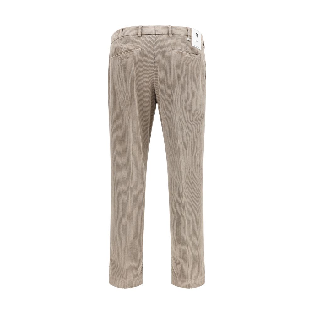 PT Torino Beige Cotton Pants