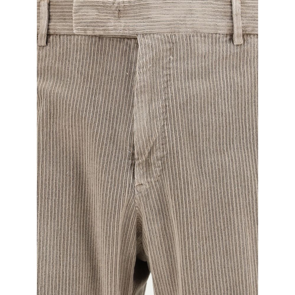 PT Torino Beige Cotton Pants