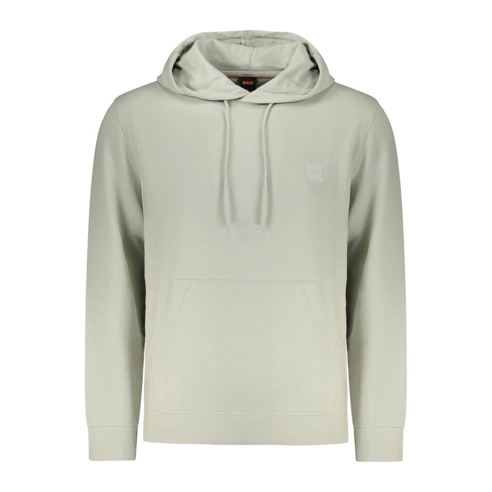 Hugo Boss Grigio Cotton Men Sweatshirt