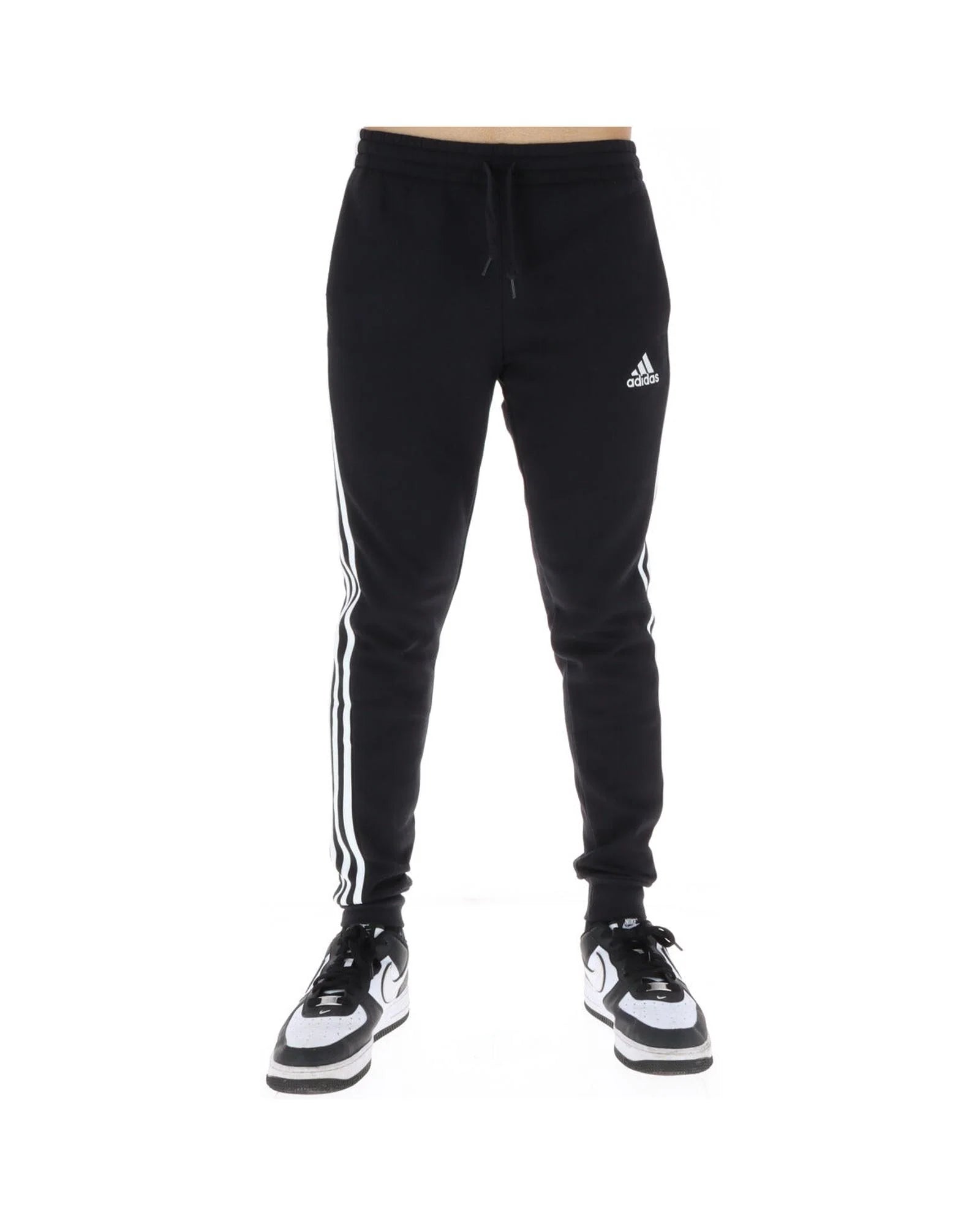 Adidas Black Cotton Athletic Pants
