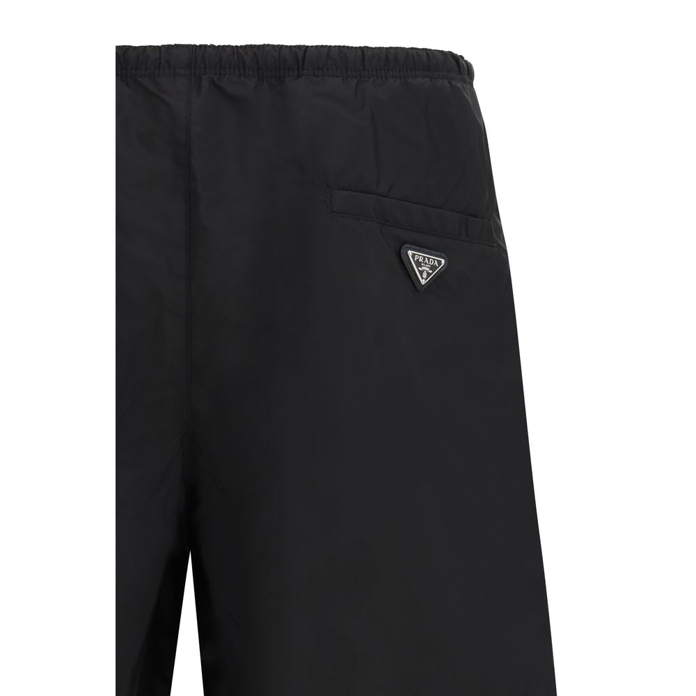 Prada Black Recycled Polyamide Swim Shorts