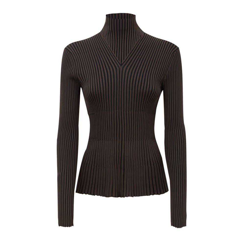 Bottega Veneta Brown Viscose Turtleneck