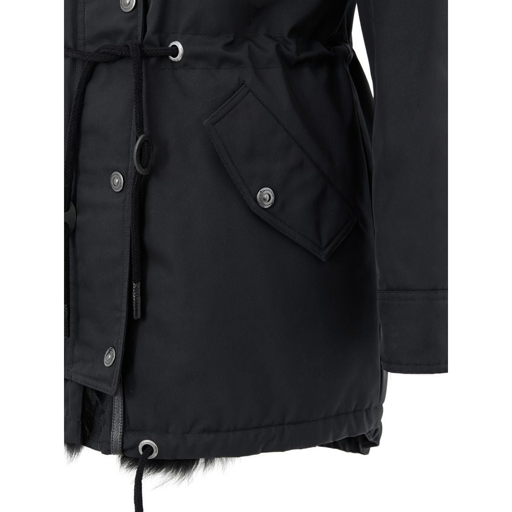 Moose Knuckles Black Cotton Parka