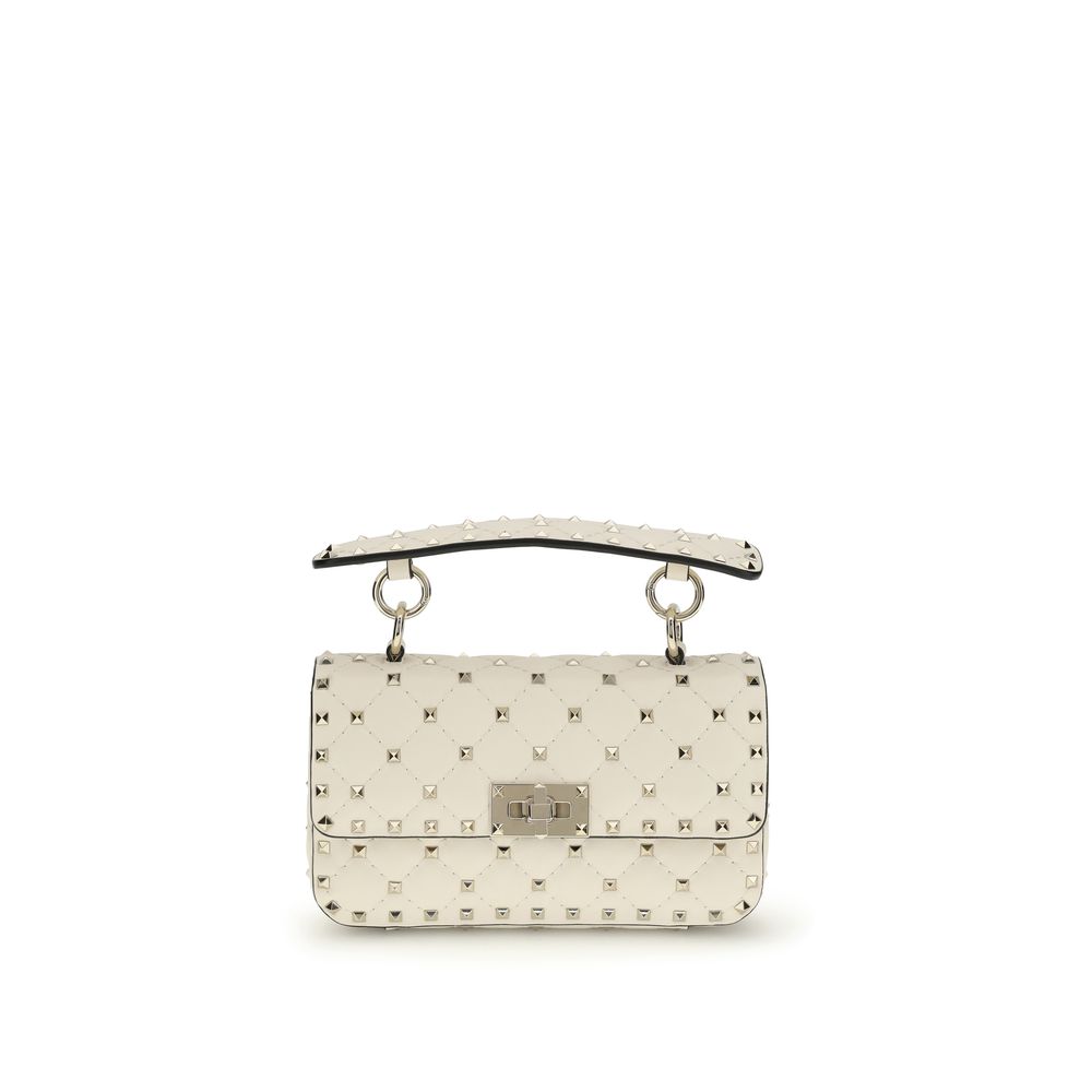 Valentino Garavani Beige Calf Leather Bos Taurus Handbag - Luxe Nova